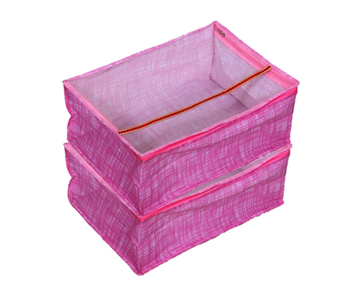 Kuber Industries 2 Piece Non Woven Saree Cover Set, Pink (LHS08)