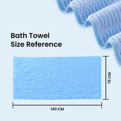 The Better Home Microfiber Bath Towel for Bath | Soft, Lightweight, Absorbent and Quick Drying Bath Towel for Men & Women | 140cm X 70cm (Pack of 4, Pink+Beige) (Pack of 4, Blue+Pink)