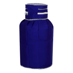 Kuber Industries Cotton Dust-Water Proof LPG Gas Cylinder Cover (Blue) - CTKTC40747