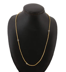 Yellow Chimes Gold Plated Latest Fashion Twisted Drop Designer Neck Chains for Men and Boys