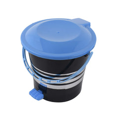 Kuber Industries Plastic Dustbin Garbage Bin with Handle,5 Liters (Blue) -CTKTC037976