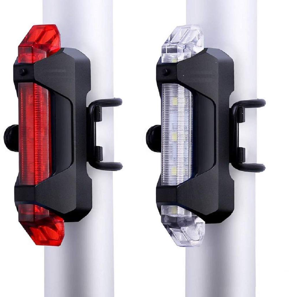 Strauss Bicycle Tail Lights | USB Rechargeable Headlights| Ultra Bright Waterproof Bicycle Tail Lights | Light Set with Led Light | Tail Clip Light Lamp |Taillight Set