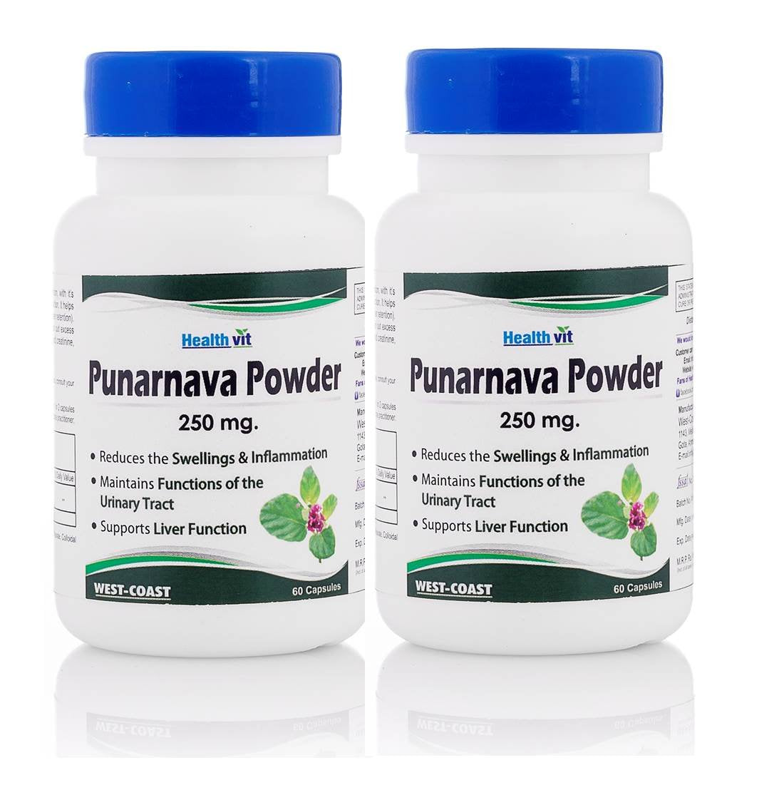 Healthvit Triphala Powder 250 mg 60 Capsules