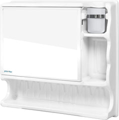 Plantex Forever Multi-Purpose Plastic Bathroom Cabinet with Mirror Door/Bathroom Accessories(S-111-White)