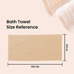 The Better Home Microfiber Bath Towel for Bath | Soft, Lightweight, Absorbent and Quick Drying Bath Towel for Men & Women | 140cm X 70cm (Pack of 4, Pink+Beige) (Pack of 4, Green+Beige)
