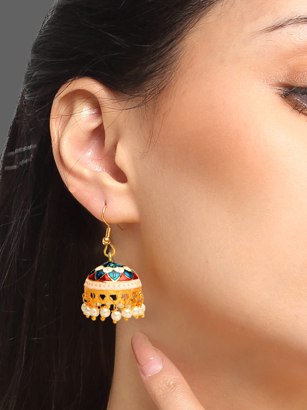 Buy Ethnic Golden Earrings Online| Best Prices