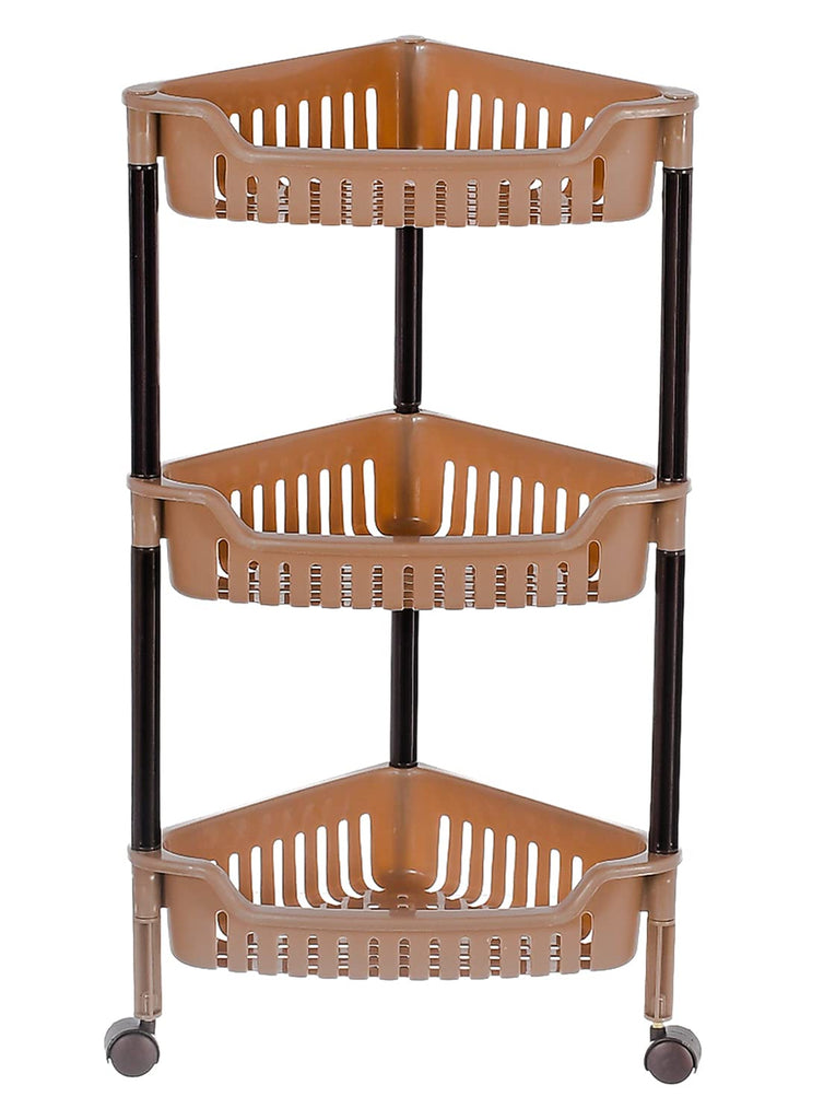 Triangular Product Rack Kuber Industries Multiuses Plastic 3 Tier Triangle Corner Space Saving ...