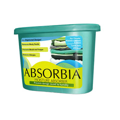 Absorbia Moisture Absorber | Absorbia Classic - Value Pack of 2 X 5 (600ml Each) | Dehumidier for Wardrobe, Cupboards & Closets | Fights Against Moisture, Mould, Fungus & Musty smells