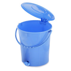Kuber Industries 3 Pieces Plastic Dustbin Garbage Bin with Handle, 10 Liters (Blue) - CTKTC034634
