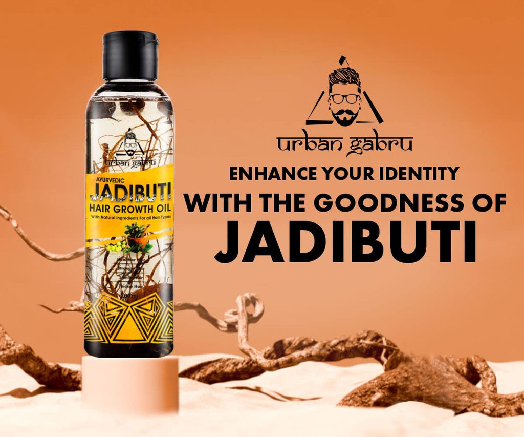 Urbangabru Ayurvedic Jadibuti Hair Oil For Hair Fall Control And Hair Globalbees Shop 8395