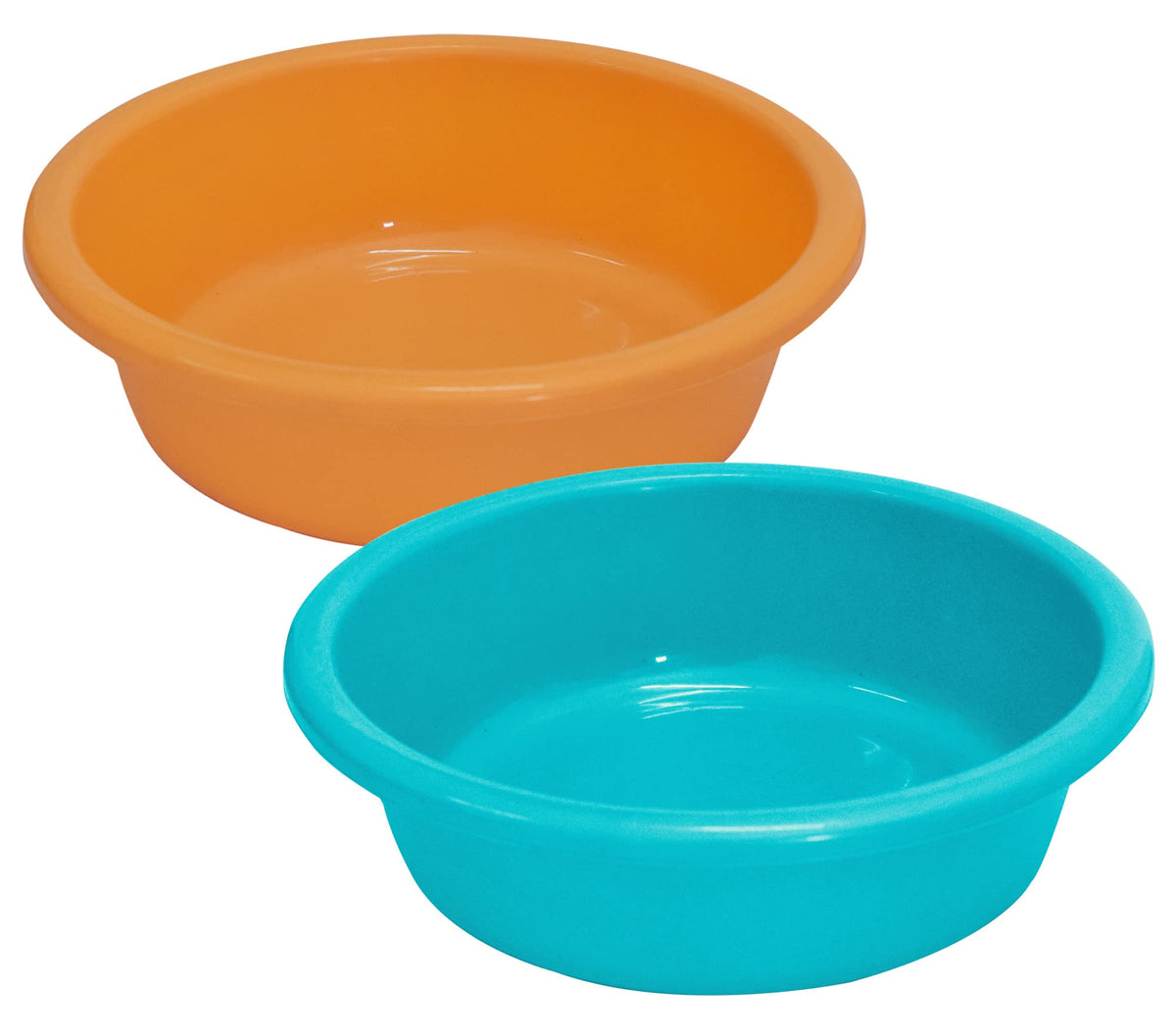 Kuber Industries Multiuses Unbreakable Plastic Knead Dough Basket/Basin Bowl For Home & Kitchen 6 Ltr- Pack of 2 (Yellow & Sky Blue)