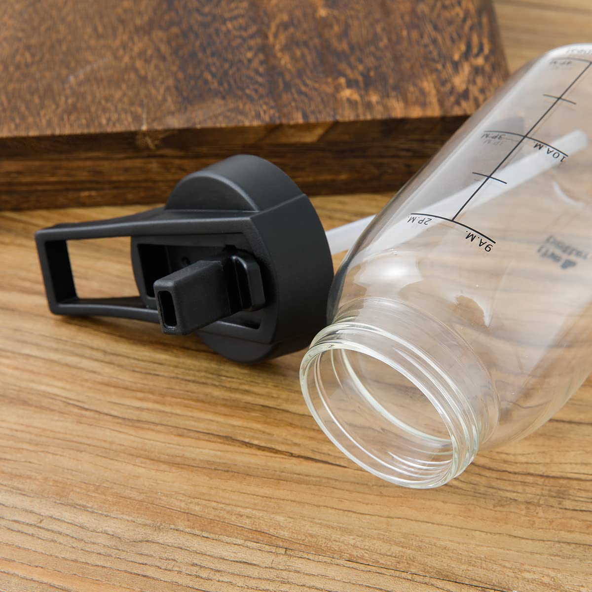 The Better Home Borosilicate Sipper Glass Water Bottle, Glass