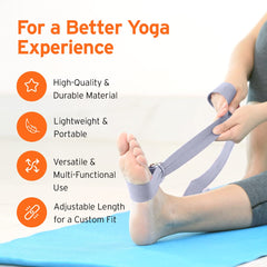 HEAD Yoga Belt - 8.3 Feet | Durable & Comfy Texture | Women & Men