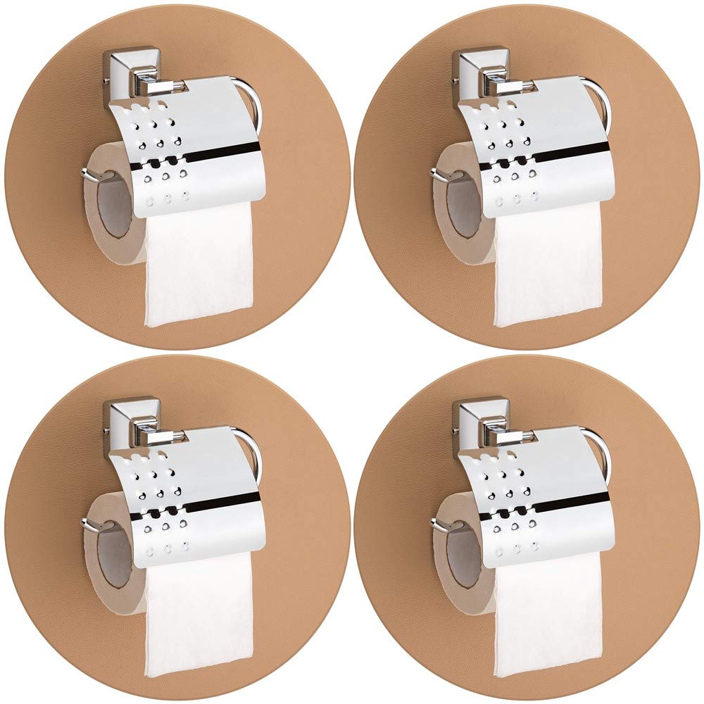 Plantex 304 Grade Stainless Steel Toilet Paper Roll Holder/Toilet Paper Holder in Bathroom/Kitchen/Bathroom Accessories - Pack of 4, Squaro (Chrome)