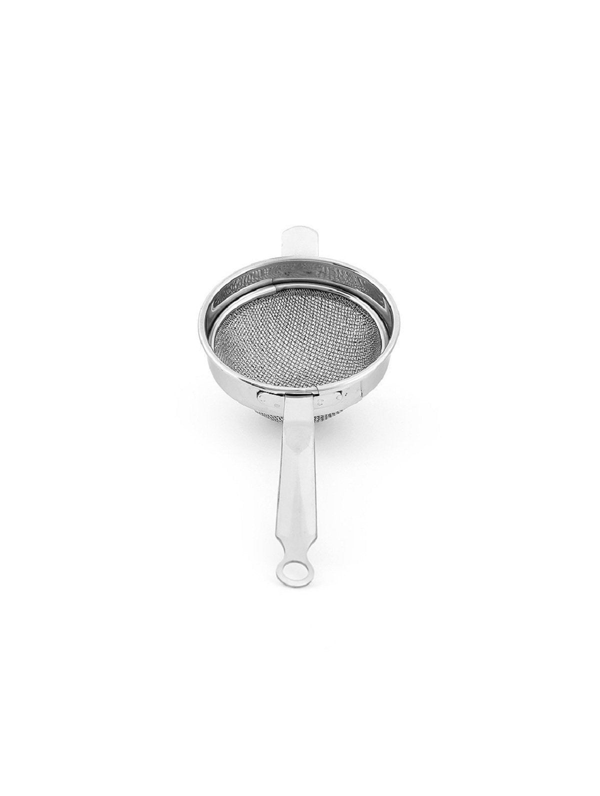 Kuber Industries Stainless Steel Double Mesh Tea Strainer Chalni 10 cm Diameter (Silver) (CTKTC01764)