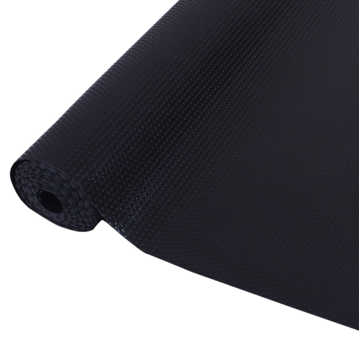 Kuber Industries Shelf Liner | EVA Kitchen Cabinet Shelf Mat | Anti-Slip Bathroom Mat | Fridge Mat | Table Mat | Bubble Texture Wardrobe Mat | 3 Meters |1 MM | Black