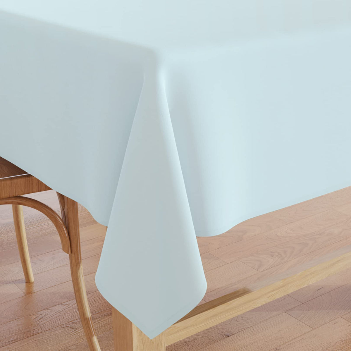 Encasa Homes Cotton Solid Canvas Fabric, Mercerised, Rectangular Plain Tablecloth for 4 to 6 Seater Large Centre Dining Table (Maroon , 6 feet Long, Pack of 1)