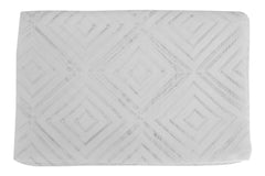 Kuber Industries Argyle Printed Cotton 4 Seater Center Table Cover,40"x60" (White)-44KM025 Pack of 1
