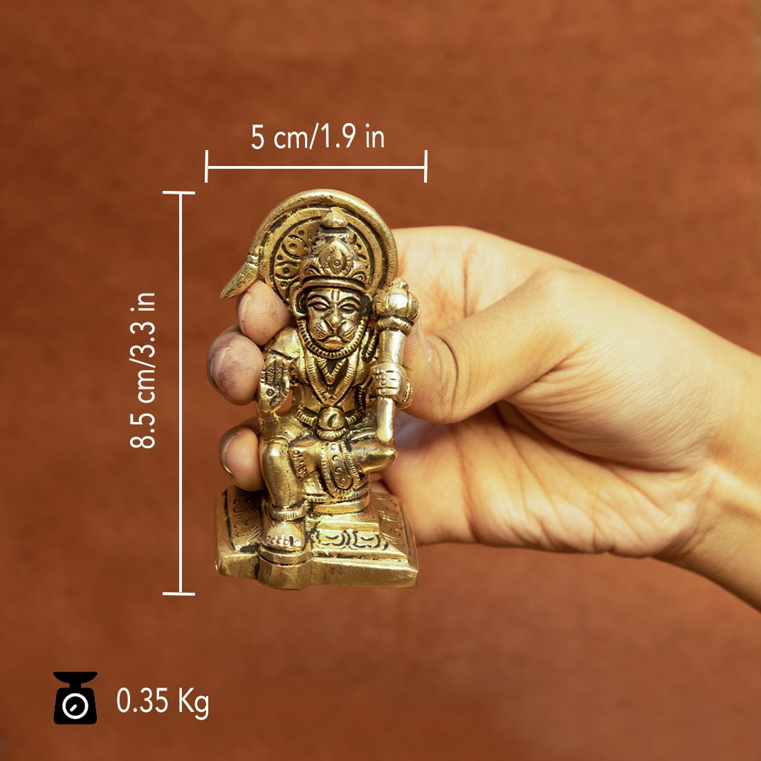 Amazon.com: Hindu God Flying Hanuman Statue - 9.2”H Jayanti Murti Pooja  Diwali Gift for Indian Friend Family Altar Puja Item Home Office Temple  Mandir Shrine Yoga Meditation Spiritual Decoration : Home &
