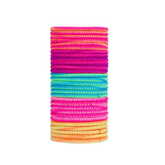 Melbees by Yellow Chimes Hair Rubber Bands for Girls Kids Hair Accessories for Girls Set of 100 Pcs Rubberbands Multicolor Soft & Stretchy Small Ponytail Holders with Storage Box for Girls Kids Teens Toddlers
