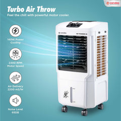 Candes 40ltr Personal Air Cooler | cooler for home | air cooler | cooler |air cooler for home| cooler for room| air cooler for room cooling |with 4 Blade Fan, Ice Chamber, Dust Filter (White, 1 Year Warranty) 2023 Model.