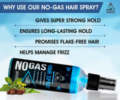 UrbanGabru Unlimited Hold No Gas Hair Spray (100 ml) | Hair Styling & Hair Setting Spray | Paraben & Sulphate Free