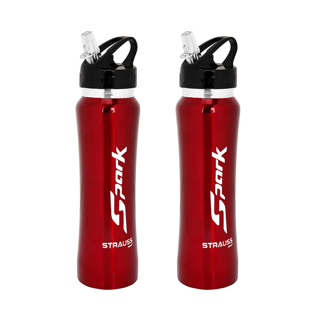 STRAUSS Spark Stainless Steel Water Bottle, Metal Finish | Sipper Bottle | Gym Bottle