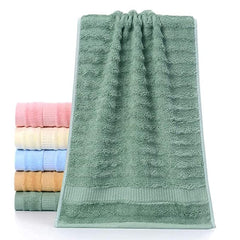 Mush 100% Bamboo 600 GSM Bath Towel |Ultra Soft, Absorbent & Quick Dry Towel for Bath |Towel Set of 4 | Solid | Couple Towel Set |Olive Green - Pink, Navy Blue & Sky| 29 x 59 Inches
