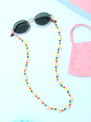 Melbees by Yellow Chimes Sunglasses Chain for Girls Eyeglasses Chain Multicolor Floral Face Mask Chains Sunglasses Accessories/Sunglasses Lanyard for Girls and Kids