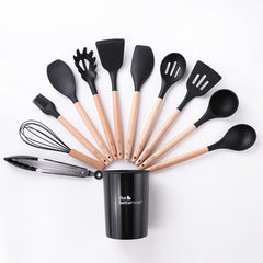 The Better Home Silicon Spatula Set for Non Stick Pans | Heat Resistant, Durable, Flexible Cookware Set | BPA Free & Odourless Non Stick Utensil Set for Cooking (Pack of 12)