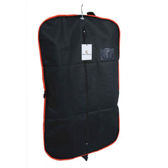 Kuber Industries Non-Woven Foldable Blazer Cover|Zipper Closure with Small Window|Sturdy Hook & Breathable Garment Bag Suit Cover|Size 90 x 60 x 1 CM (Black)
