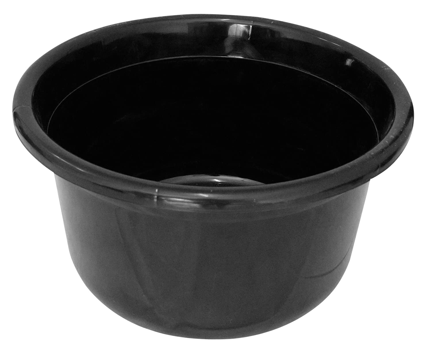 Kuber Industries 2 Pieces Unbreakable Virgin Plastic Multipurpose Bathroom Tub & Mug Set (Black)