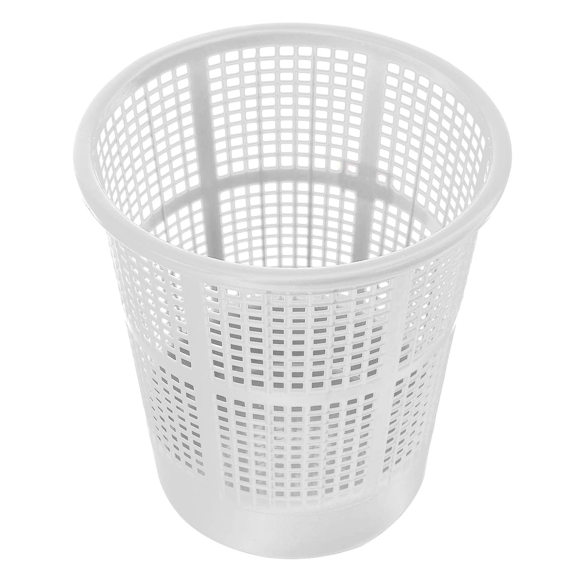 Kuber Industries Mesh Plastic Dustbin, Garbage Bin For Home, Kitchen, Office, 5Ltr. (White)-47KM0781