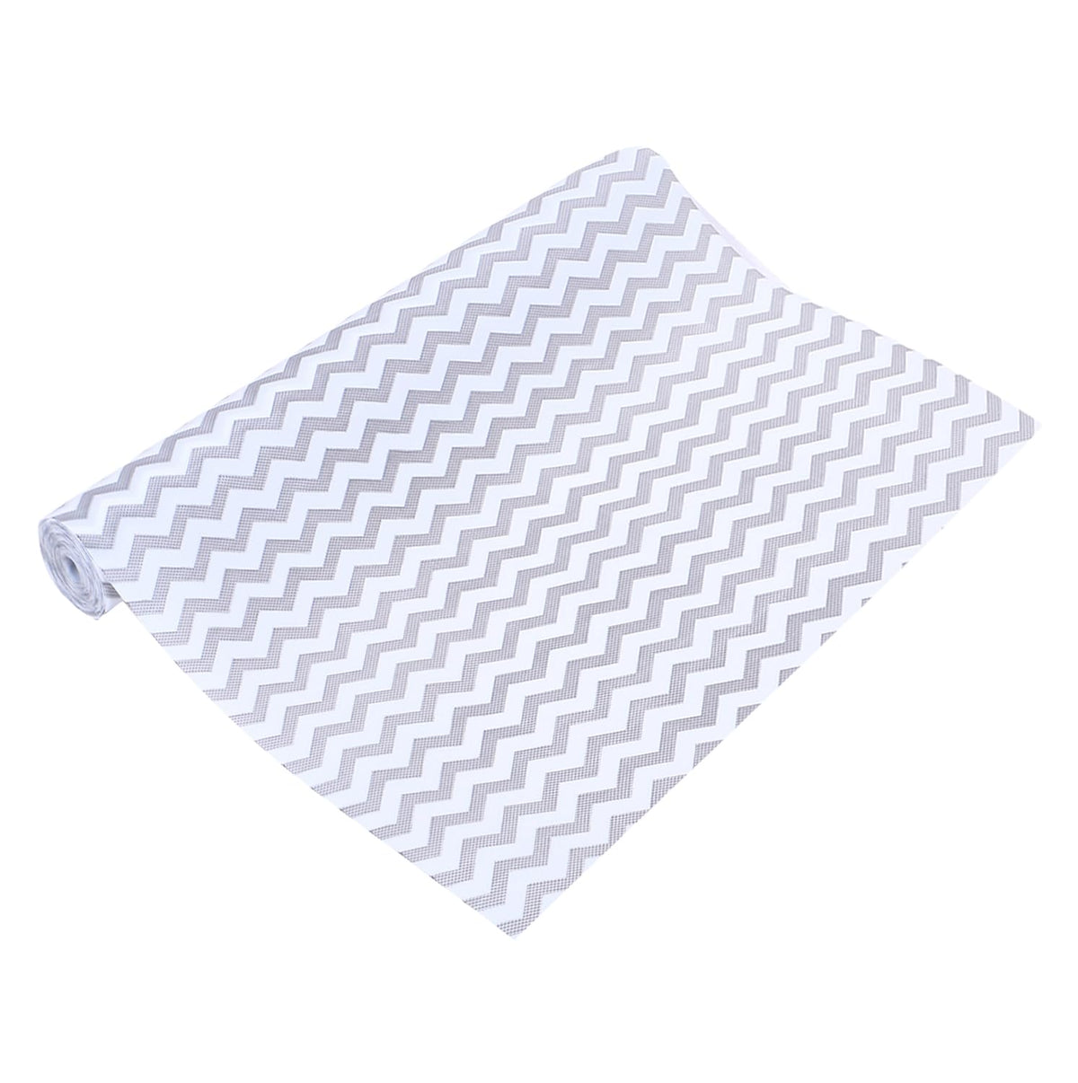 Kuber Industries Shelf Liner | EVA Kitchen Cabinet Shelf Mat | Anti-Slip Bathroom Mat | Fridge Mat | Table Mat | Zig Zag Design Wardrobe Mat | 1.5 Meter | Gray
