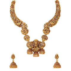 Yellow Chimes Jewellery Set for Women and Girls | Gold Plated Temple Jewellery Set Traditional | Accessories Jewellery for Women| Birthday Gift for girls and women Anniversary Gift for Wife