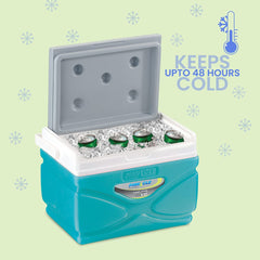 Pinnacle Prudence Ice Box with Soft Touch Handle Keeps Cold Upto 48 Hours (11 litres) (Blue)