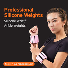 HEAD Wrist/Ankle Weights - Adjustable Weights (2 x 1.1 Lbs) | Wrist Wrap Gym Accessories | Hand Grip & Wrist Support Sports Straps (0.5 Kg each)