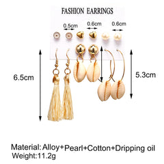 Yellow Chimes Latest Fashion Gold Plated Geometric Design Dangle Earrings for Women and Girls (Design 9)
