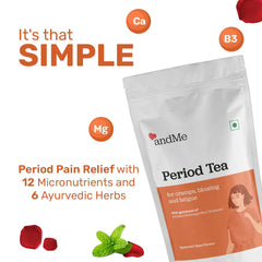 andMe Spearmint Tea for Reducing Facial Hair, Acne, Women Wellness, Period Pain (Pack of 1, 15 Tea Bags)