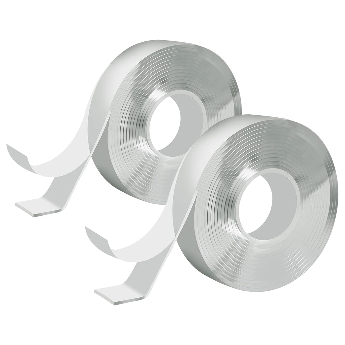 Heart Home Double-sided Tape | Acrylic High Bonding Foam Tape | PU Versatile Two-Sided Tape | Washable Adhesive Tape for Home Décor | 3 MTR | Pack of 2 | Transparent