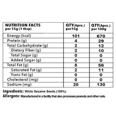 The Butternut Co. Tahini Sesame Seed Spread Creamy, 340 gms (Unsweetened, No Added Sugar, Non-GMO, Gluten Free, Vegan, High Protein, Keto)