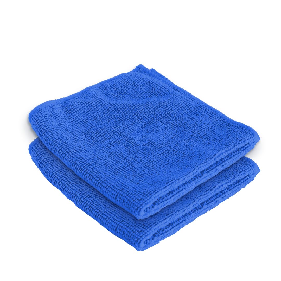 UMAI Microber Face Towel (40cmX60cm) 400 GSM - Super Absorbent, Quick-Dry, Gentle on Skin, Super-Soft for Everyday Use | Microfiber Face Towel for Women & Men (Blue-Pack of 2)