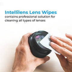 Intellilens Lens Cleaner Wipes (Pack of 60) - Lens Cleaner for Spectacles & All Digital Screens - Fast Drying, Gentle and Scratch Free Cleaning