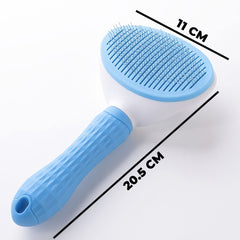 Kuber Industries Dog Brush|Dog Brush for Hair Cleaning|De-tangling|& Grooming|Helps Prevent Fur Loss Upto 90% by Increasing Blood Circulation|Suitable for Small & Medium Pets|PT213B|Blue