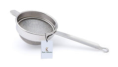 Kuber Industries Stainless Steel Tea Strainer Chalni, 9 cm, Silver