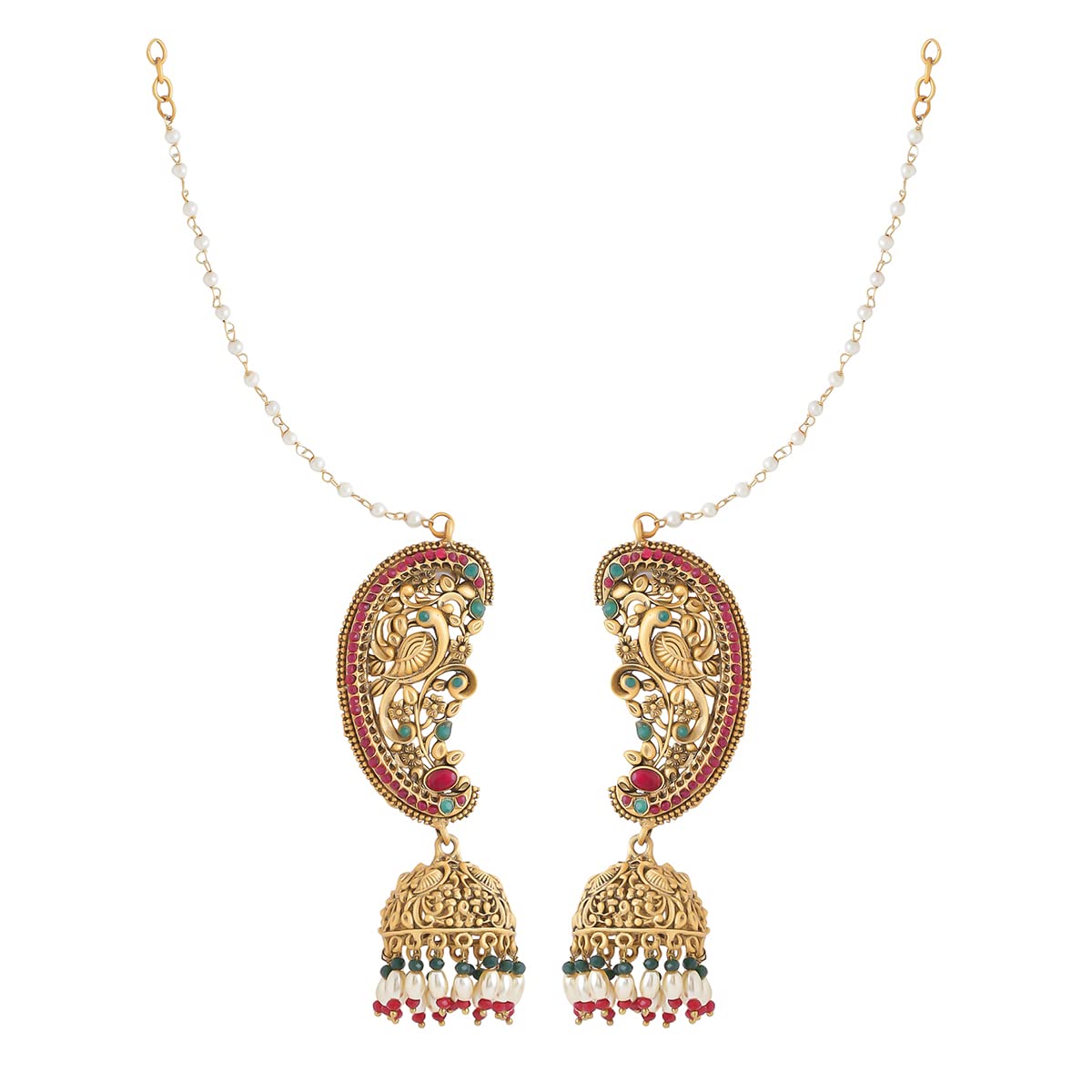 Yellow Chimes Earrings for Women and Girls Drop Earrings for Women | Peacock Designed Jhumka Earrings | Birthday Gift for girls and women Anniversary Gift for Wife