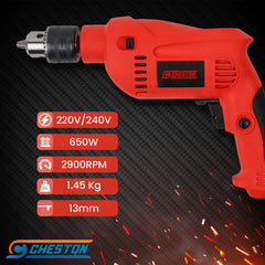 Cheston Impact Drill Machine 13MM 5WALL 2900rpm 650W Impact