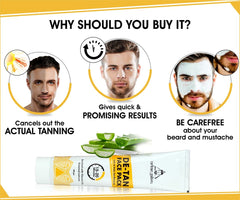 Urbangabru Hair Removal Cream Spray (200 ML) + De-Tan Face Pack (100 Gram) - Body & Face Care Combo Kit
