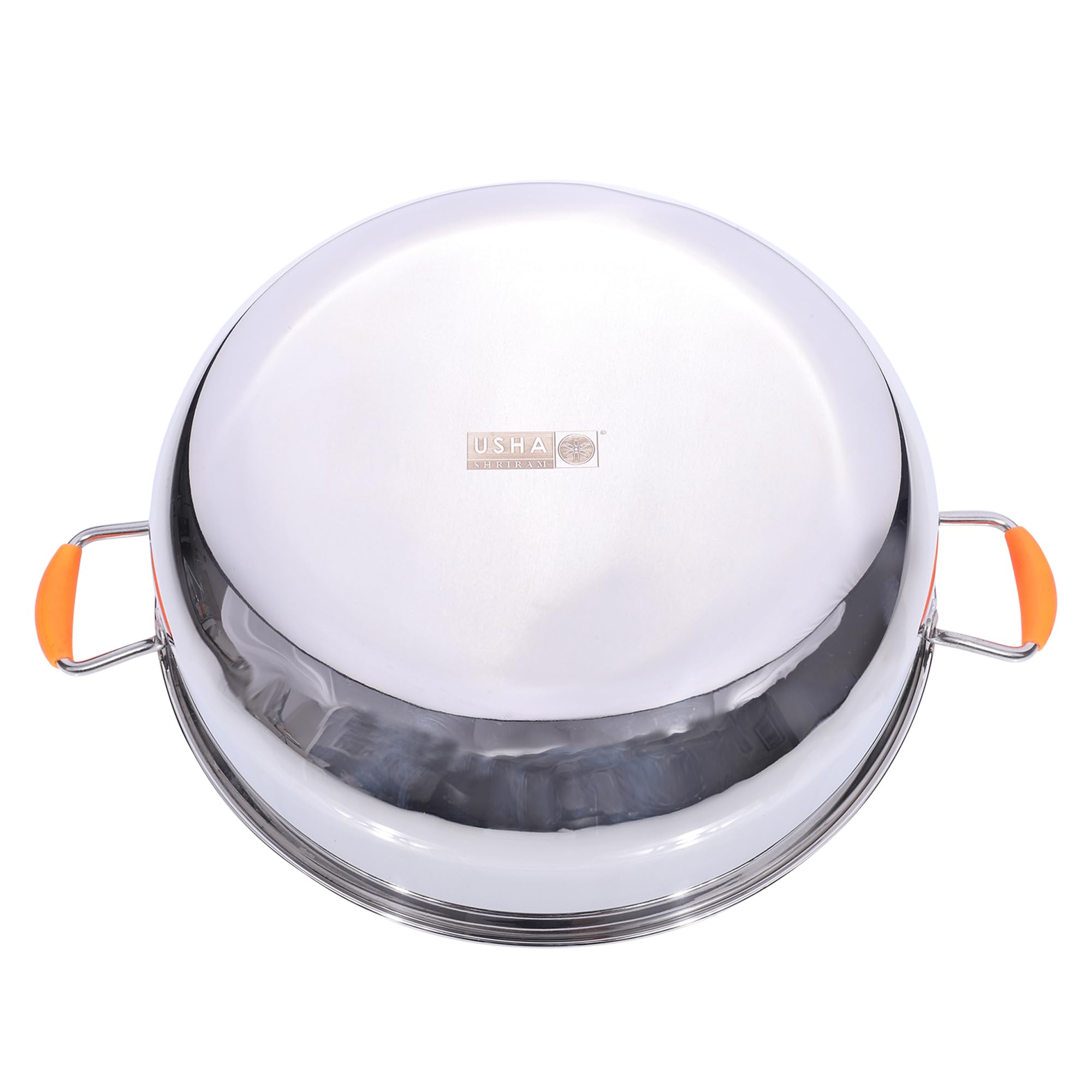 Usha Shriram Triply Stainless Steel Kadai with lid