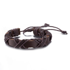 Yellow Chimes Bracelets for Men and Women Fashion Brown Leather Bracelet for Men | Casual Wear Leather Bracelets for Men | Birthday Gift for Men and Women Anniversary Gift for Husband
